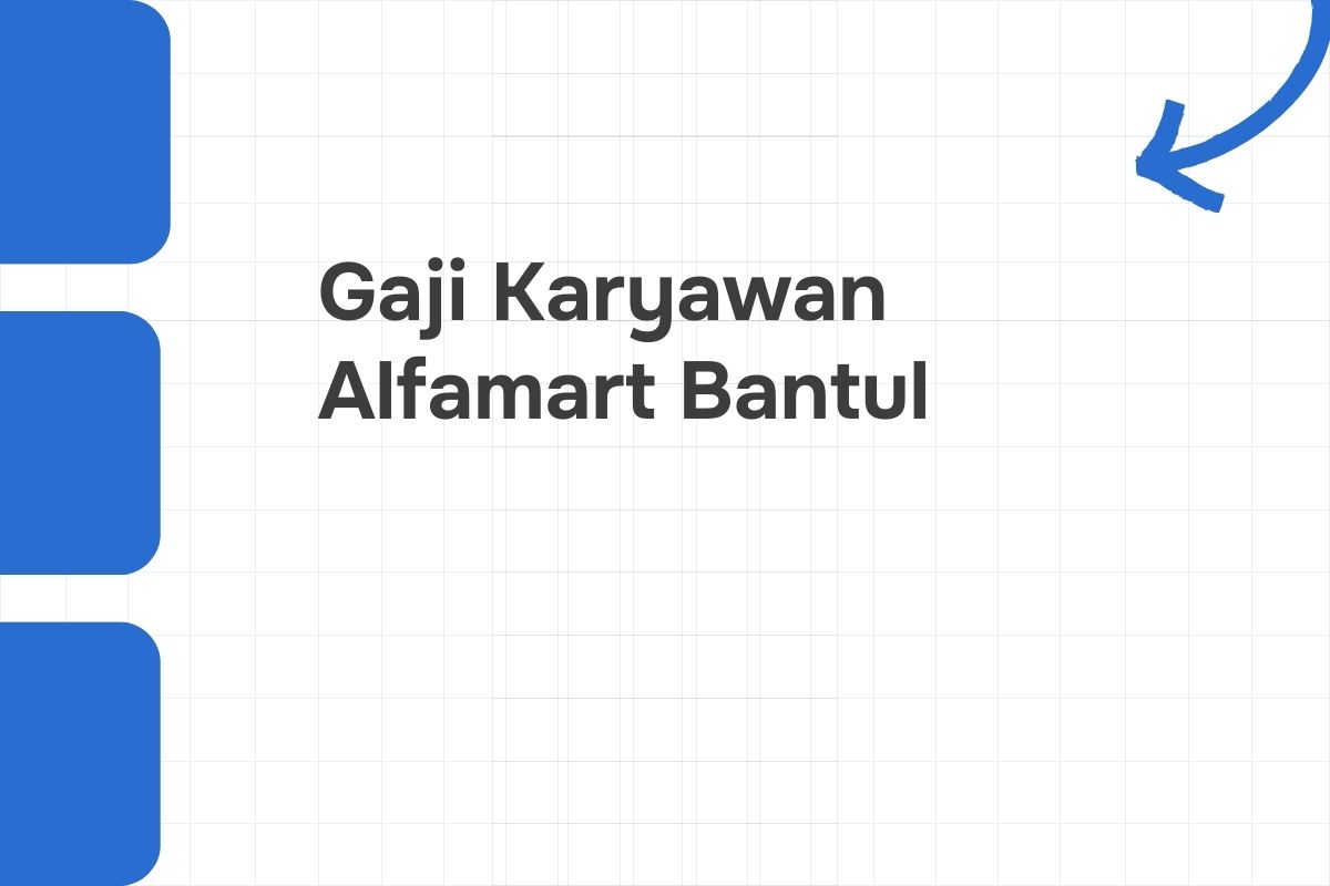 Gaji Karyawan Alfamart Bantul