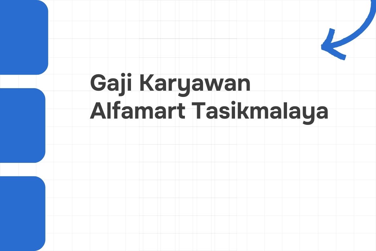Gaji Karyawan Alfamart Tasikmalaya